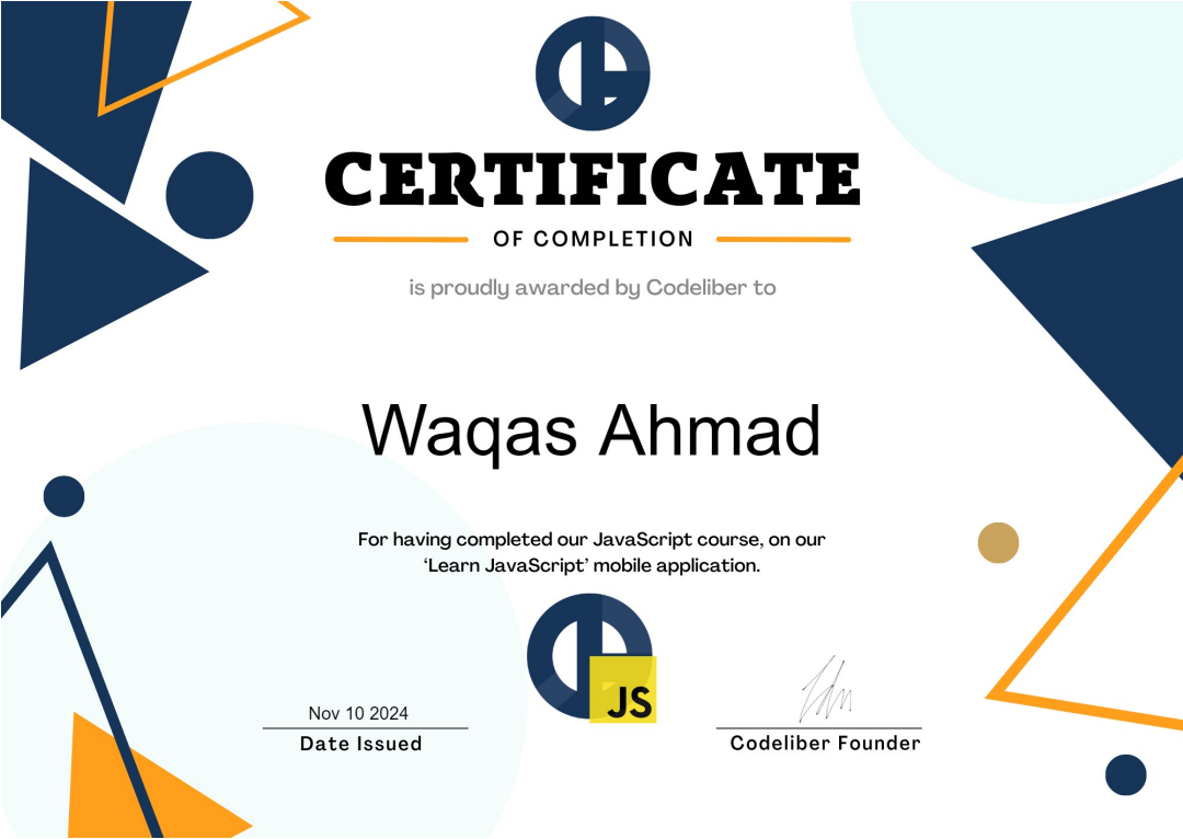 html certificate image