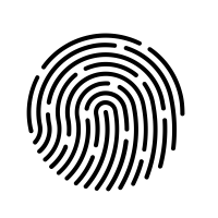 finger of mobile screen